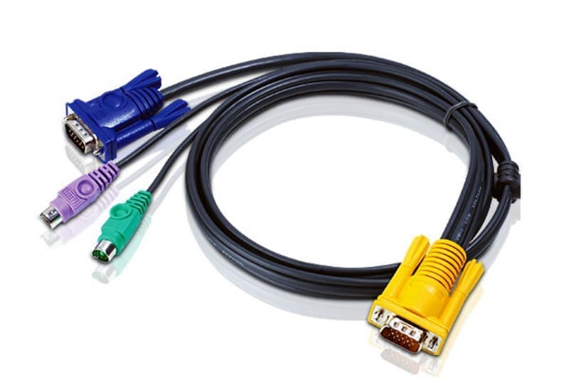 Aten KVM Cable 3m with VGA PS/2 to 3in1 SPHD to suit CS7xE, CS13xx, CS17xxA, CS17xxi, CL5xxx, CL10xx, KL91xx, KN91xx