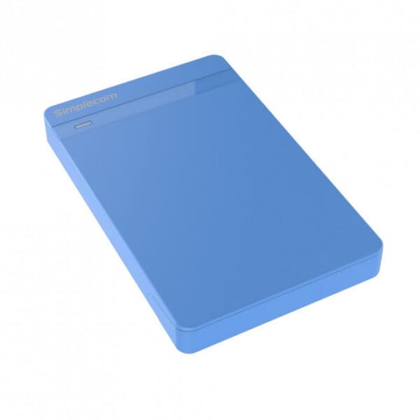 Simplecom SE203 Tool Free 2.5" SATA HDD SSD to USB 3.0 Hard Drive Enclosure - Blue Enclosure Super Speed USB3.0 offer Transfer Rates Up To 5Gbps