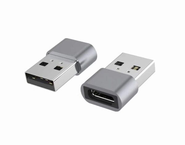 Astrotek USB-C to USB-A Type C Female to Type-A Male OTG Adapter 480Mhz For Laptop, Wall Chargers,Phone Sliver