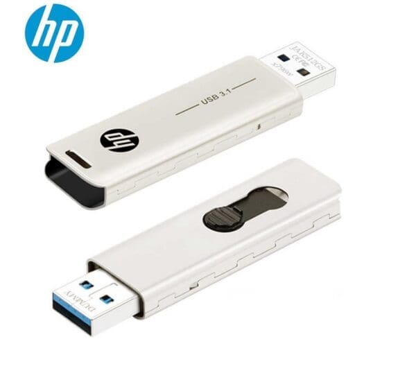 HP X796W 256GB USB 3.1 Type-A 70MB/s Flash Drive Memory Stick Thump Key 0°C to 60°C 5V Capless Push-Pull Design External Storage for Windows 10 1