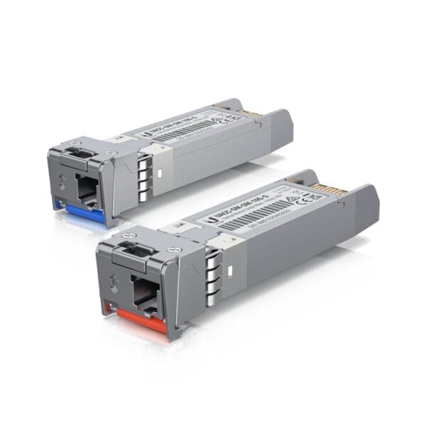 Ubiquiti UFiber SFP+ Single-Mode Module, 10G BiDi, 2 Pack, Same 10 Gbps Speed, Less Cable Required (Single Strand, LC Connector), 2Yr Warr