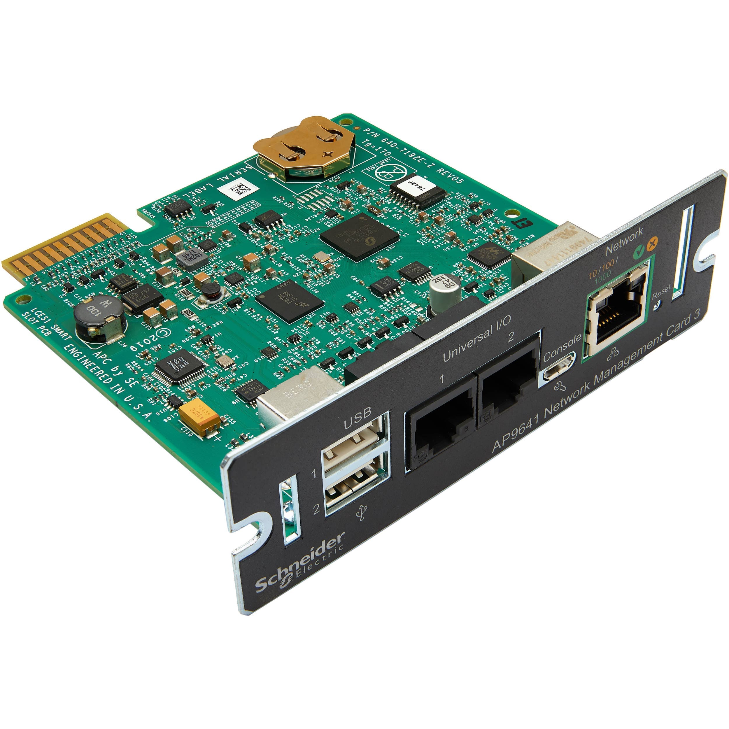 APC Network Management Card 3 With Environmental Monitoring, Suitable For Smart-UPS with a SmartSlot or SUM, SURTA, SURTD, SMT, SMX SRT Series