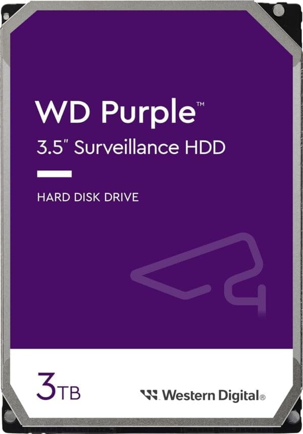 Western Digital WD Purple 3TB 3.5" SATA Surveillance HDD 256MB Cache 3-Year Limited Warranty