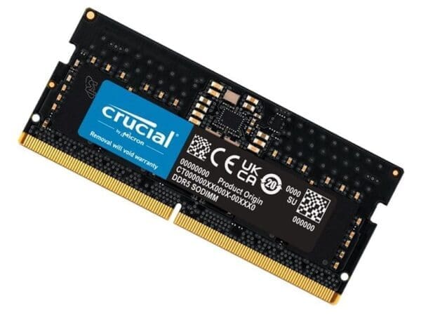 Crucial 8GB (1x8GB) DDR5 SODIMM 5600MHz C46 1.1V Notebook Laptop Memory ~CT8G52C42S5