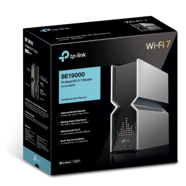 TP-Link Archer BE800 BE19000 Tri-Band Wi-Fi 7 Router (WIFI7)