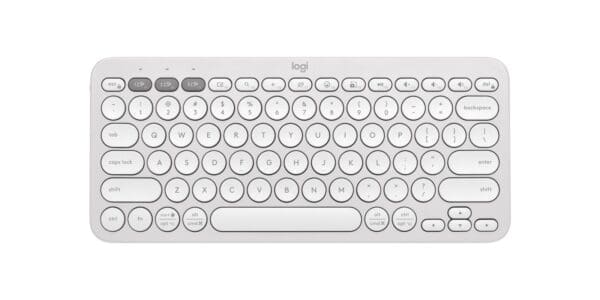 Logitech PEBBLE KEYS 2 K380S Slim, minimalist Bluetooth® Wireless Keyboard with customizable keys (Graphite)