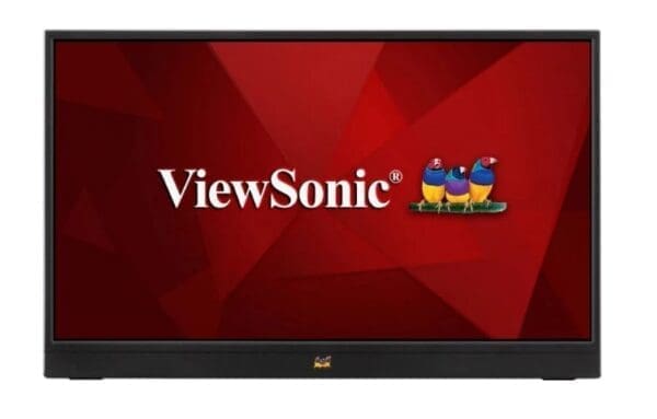 ViewSonic 16" IPS VA1655 FHD USB-C, Mini HDMI, Speakers Video Extension, vertical display, 53 degrees tilt. 1KG Ultra Portable Monitor laptop(LS)