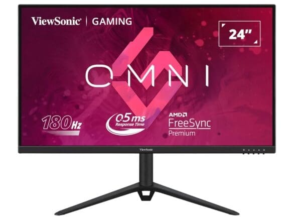 ViewSonic 24” 180Hz 0.5ms, Fast IPS, Crisp Image and Smooth play. VESA Clear MR certified, Freesync, Adaptive Sync, Speakers, HDMI DP Gaming Monitor