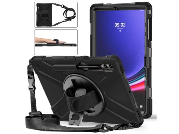 3SIXT Apache w/Sholder Strap - Galaxy Tab S9+/S9FE+/S8+(B2B)