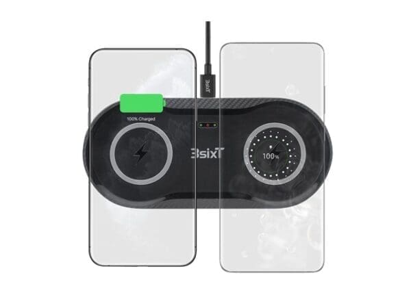 3sixT Elfin Dual 10W+10W Wireless Charger with AC - Image 3