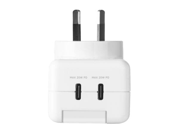 3sixT/PowerGuard Surge Protector 40W USB-C x2 - White - Image 2