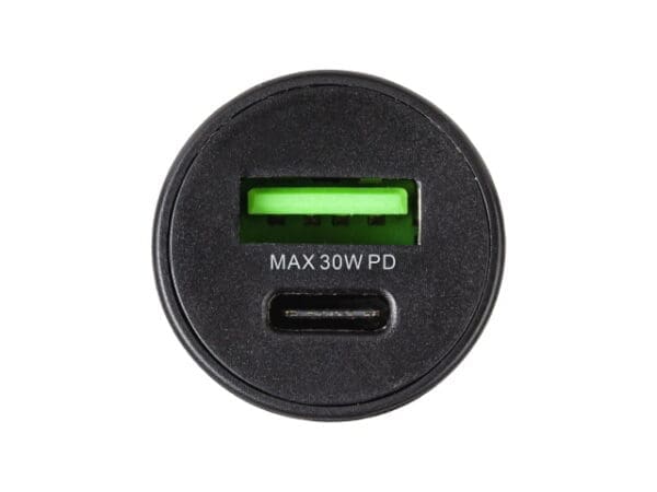 3sixT Car Charger 30W USB-C + USB-A - Black - Image 2