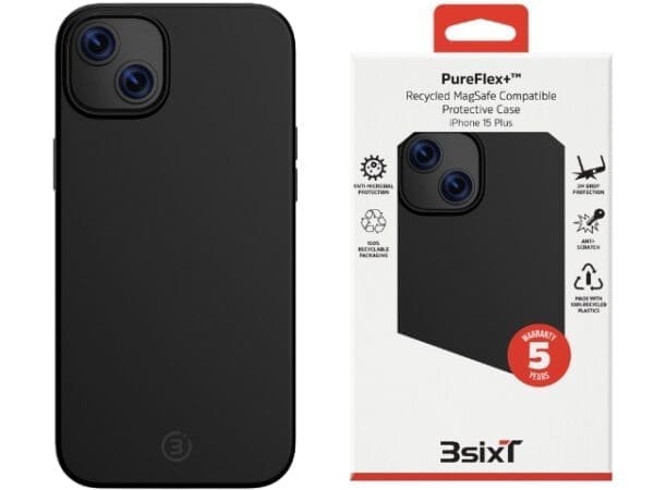 3sixT PureFlex+ - iPhone 15 Plus - (MS) Black - Image 3