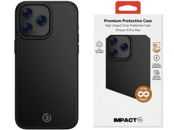 Impact Zero Colour - iPhone 15 Pro Max - (MS) Black - Image 3