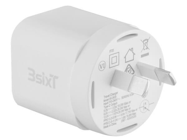 3sixT Wall Charger GaN 20W USB-C PD - W - Image 3