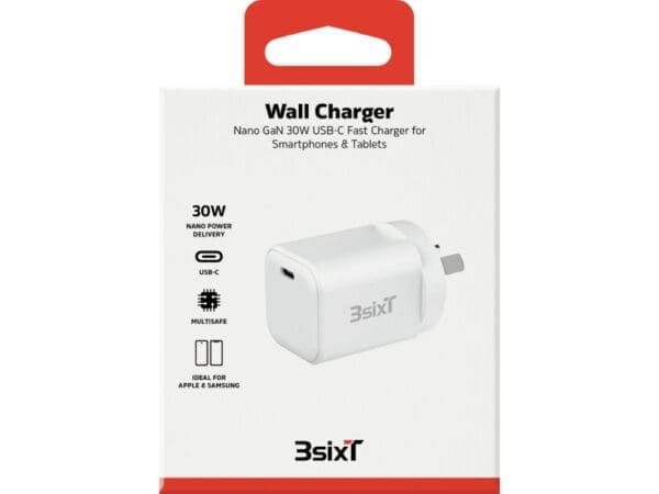 3sixT Wall Charger GaN 30W USB-C PD - W - Image 2