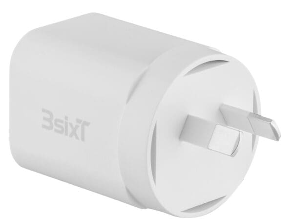 3sixT Wall Charger GaN 35W USB-C PD + QC27W USB-A(Max 15W)-W - Image 3