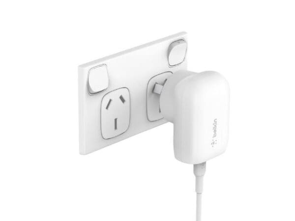 Belkin 30W USB-C 3.0 PPS Wall Charger, White - Image 2