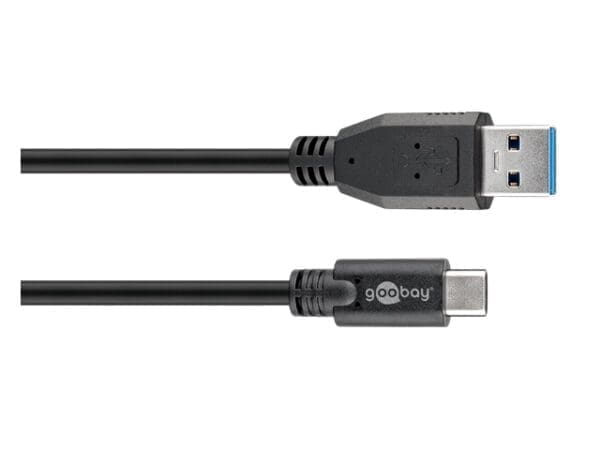 Goobay USB-C to USB A 3.0 cable black 1.0m