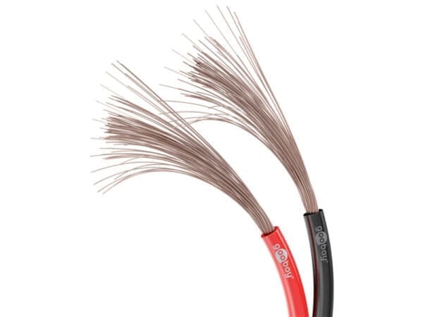 Goobay Speaker Cable CCA 50M Roll - Black/Red - Image 2