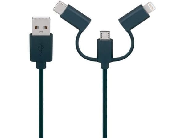 Goobay Smartphone USB-A Charging Cable with LED Lights 0.9M - Image 2