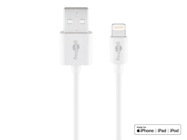 Goobay USB-A to Lightning Cable 1m - White