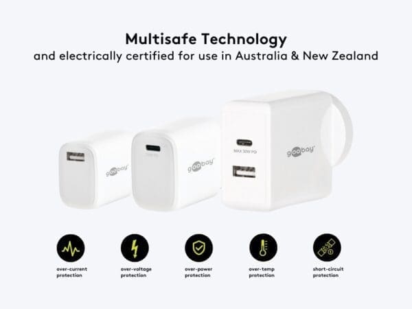 Goobay Wall Charger ANZ 10W USB-A - White - Image 3