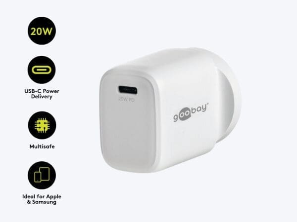 Goobay Wall Charger ANZ 20W USB-C PD - White