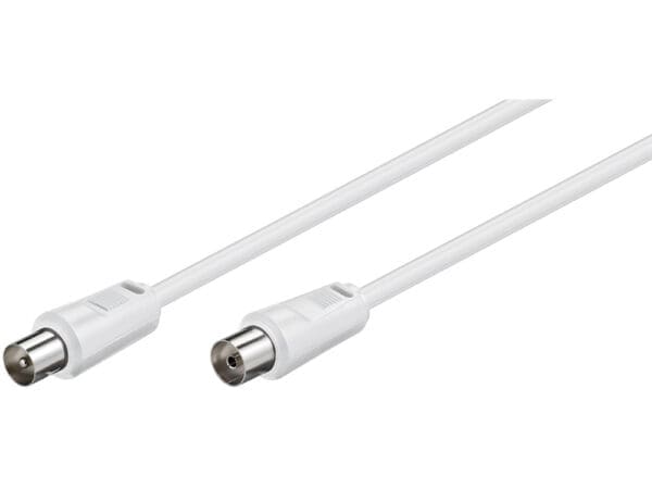 Goobay Antenna Cable (<70 dB) (M/F) 5M - white - Image 2