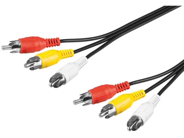 Goobay Composite Audio/Video Connector Cable, 3x RCA 1.5M