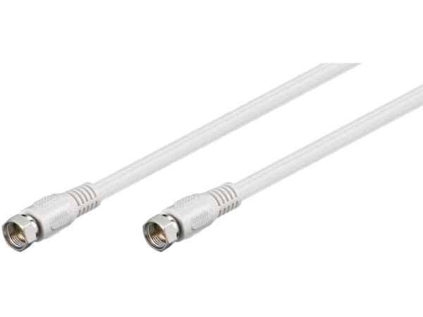 Goobay Dig Antenna Cable (80 dB) F-type/F-type 2.5M - white