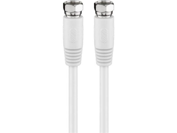 Goobay Antenna Cable (80 dB) F-type to F-type 0.5M - white