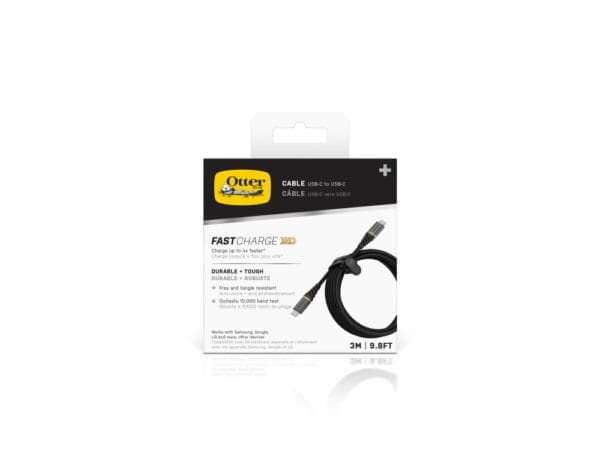 OtterBox Primium Cable USB-C to USB-C - 3M - Black - Image 2