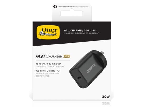 OtterBox Standrd Wall Charger 30W -1X USB-C 30W USB-PD Black - Image 2