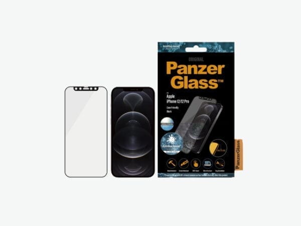 PanzerGlass for iPhone 12/12 Pro - Black - Case Friendly - Image 2