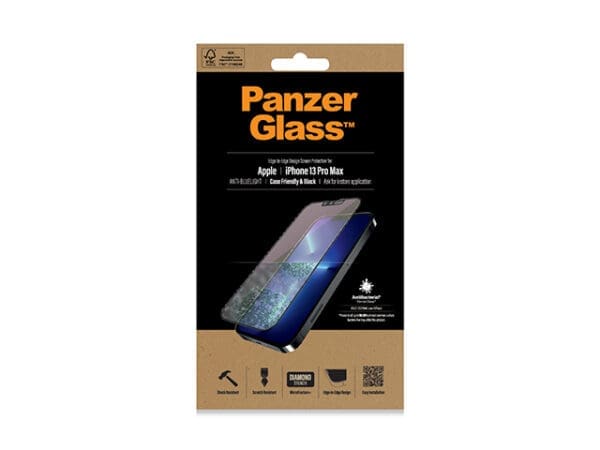 PanzerGlass - iPhone 13 Pro Max - Anti Bluelight CF Black - Image 2