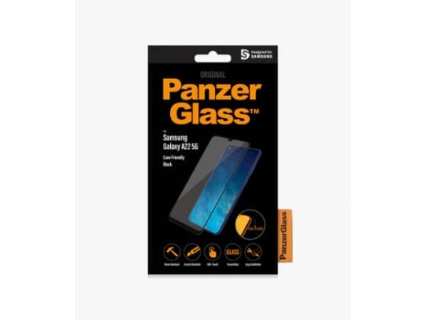 PanzerGlass Galaxy A22 5G Case Friendly - Black - Image 2