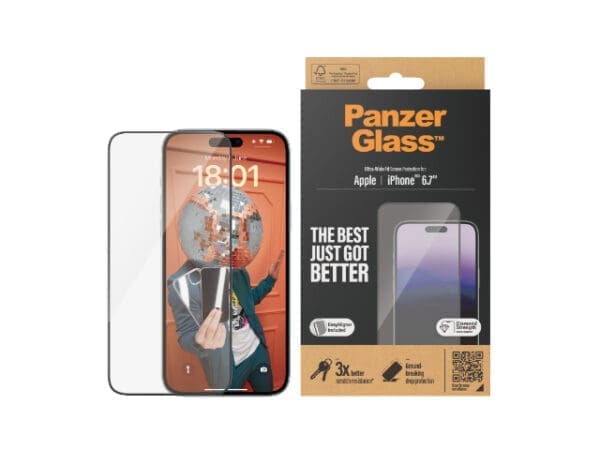 PanzerGlass UltraWide Fit SP - iPhone 15 Plus - Image 3