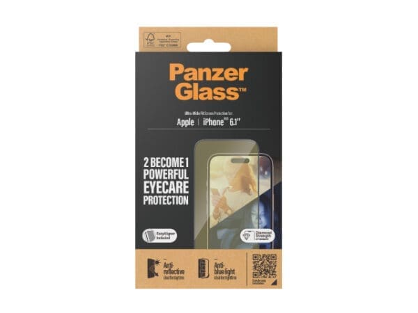 PanzerGlass UWF Anti-Bluelight/Reflective SP - iPhone 15 - Image 2