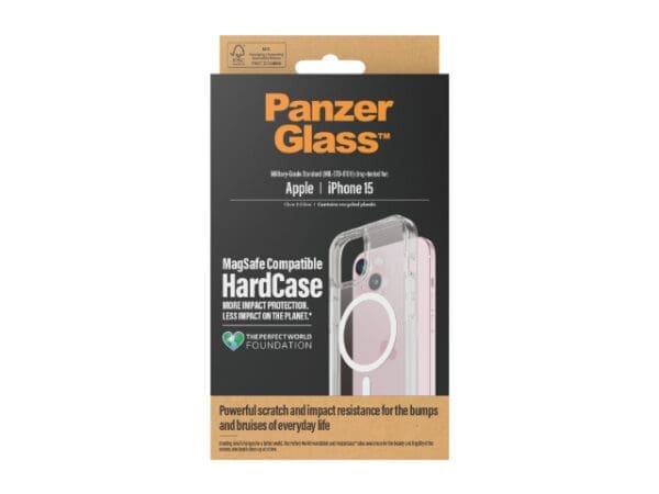 PanzerGlass Hardcase Magsafe - iPhone 15 - Clear - Image 2