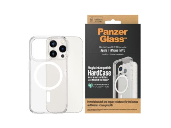 PanzerGlass Hardcase Magsafe - iPhone 15 Pro - Clear - Image 3