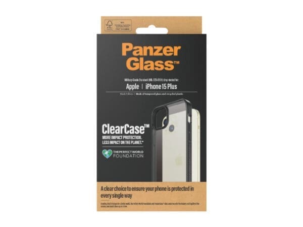 PanzerGlass Clearcase - iPhone 15 Plus - Black - Image 2