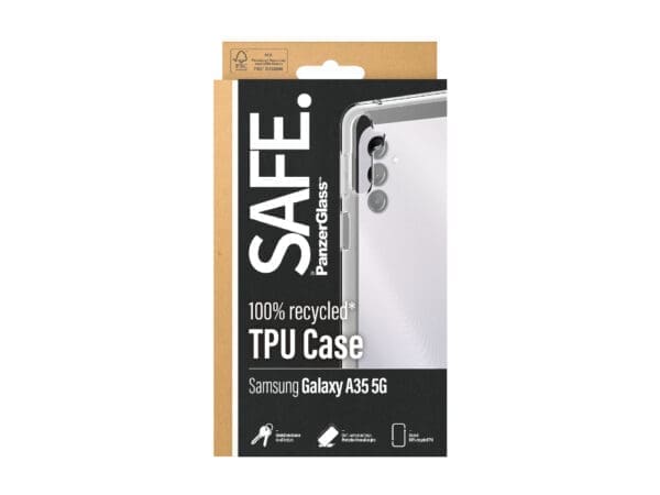 SAFE by Panzer TPU Case - Samsung Galaxy A35 - Clear - Image 3