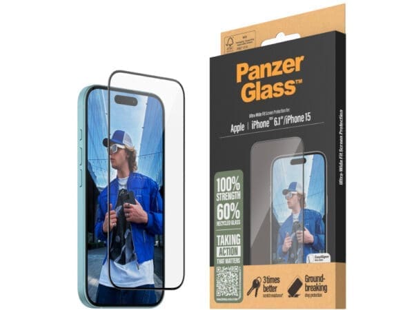 PanzerGlass UltraWide Fit SP -iPhone 16