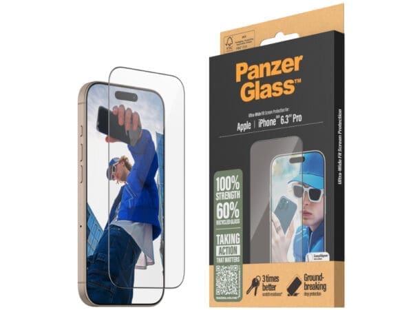 PanzerGlass UltraWide Fit SP -iPhone 16 Pro