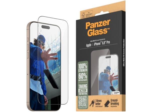 PanzerGlass UltraWide Fit SP -iPhone 16 Pro Max