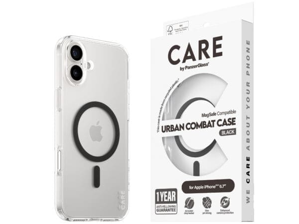 CARE by Panzer Flgship (MS) Case -iPhone 16 Plus - Black