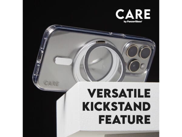 CARE by Panzer Feature (MS&KS) Cse -iPhone 16 Pro - Silver - Image 2