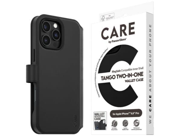 CARE by Panzer Tango Wallet Case -iPhone 2024 Pro Max - Blk