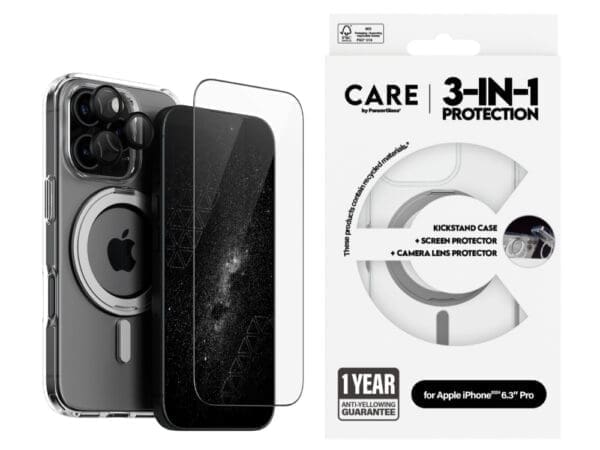 CARE by Panzer 3-in-1 Ceramic Bundle -iPhone 16 Pro